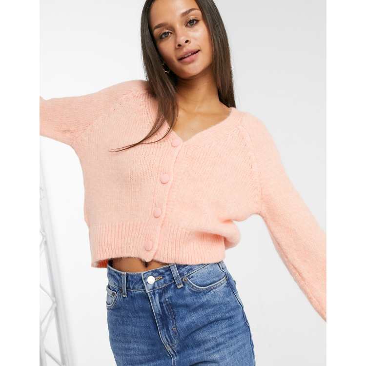 Long peach outlet cardigan