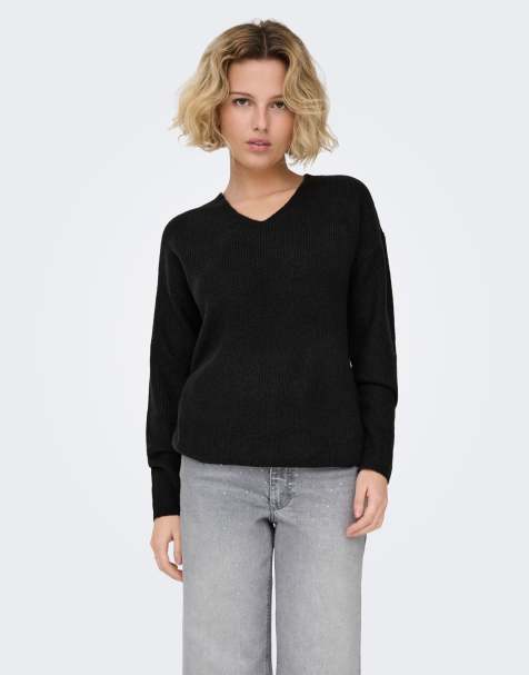 ONLY Knitted pullover in black 1