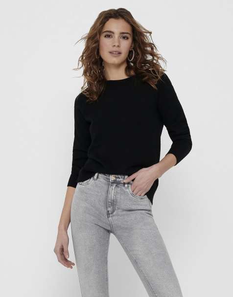 ONLY Knitted pullover in black 3