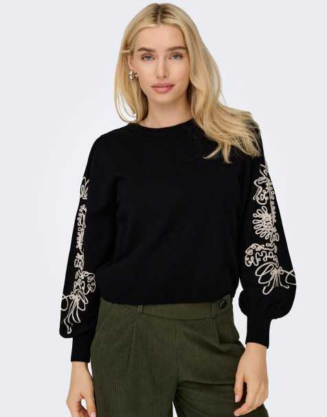 ONLY Knitted pullover in black - view 1