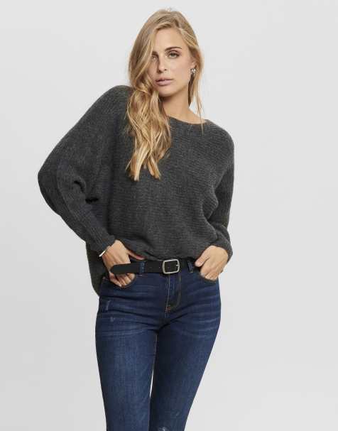 ONLY Knitted pullover in dark grey melange 1 - view 1