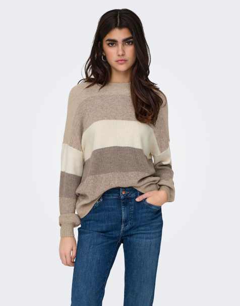 ONLY Knitted pullover in feather gray - view 1