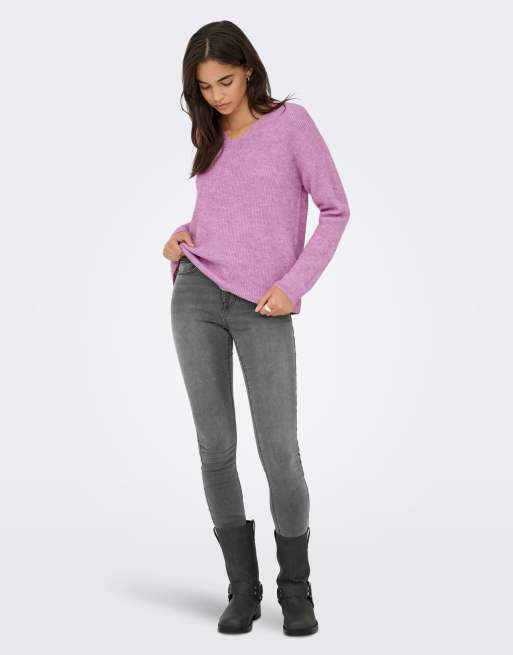 ONLY Knitted pullover in mauve orchid, 2 of 4