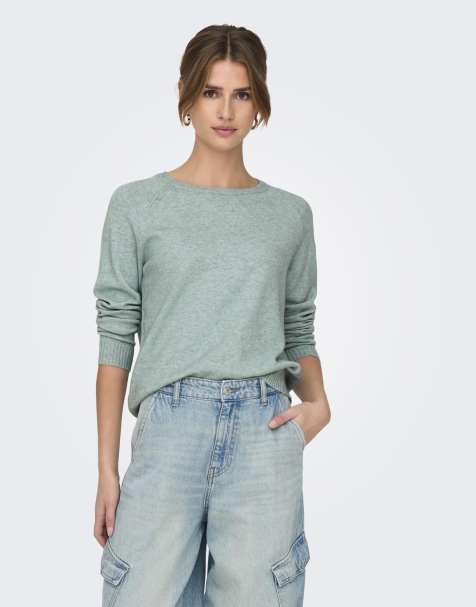 ONLY Knitted pullover in medium grey melange 1 - view 1