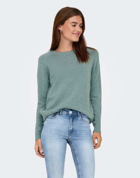 ONLY Knitted pullover in sea moss