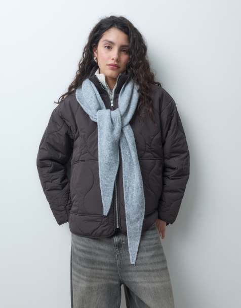 ONLY knitted scarf in light grey - view 1