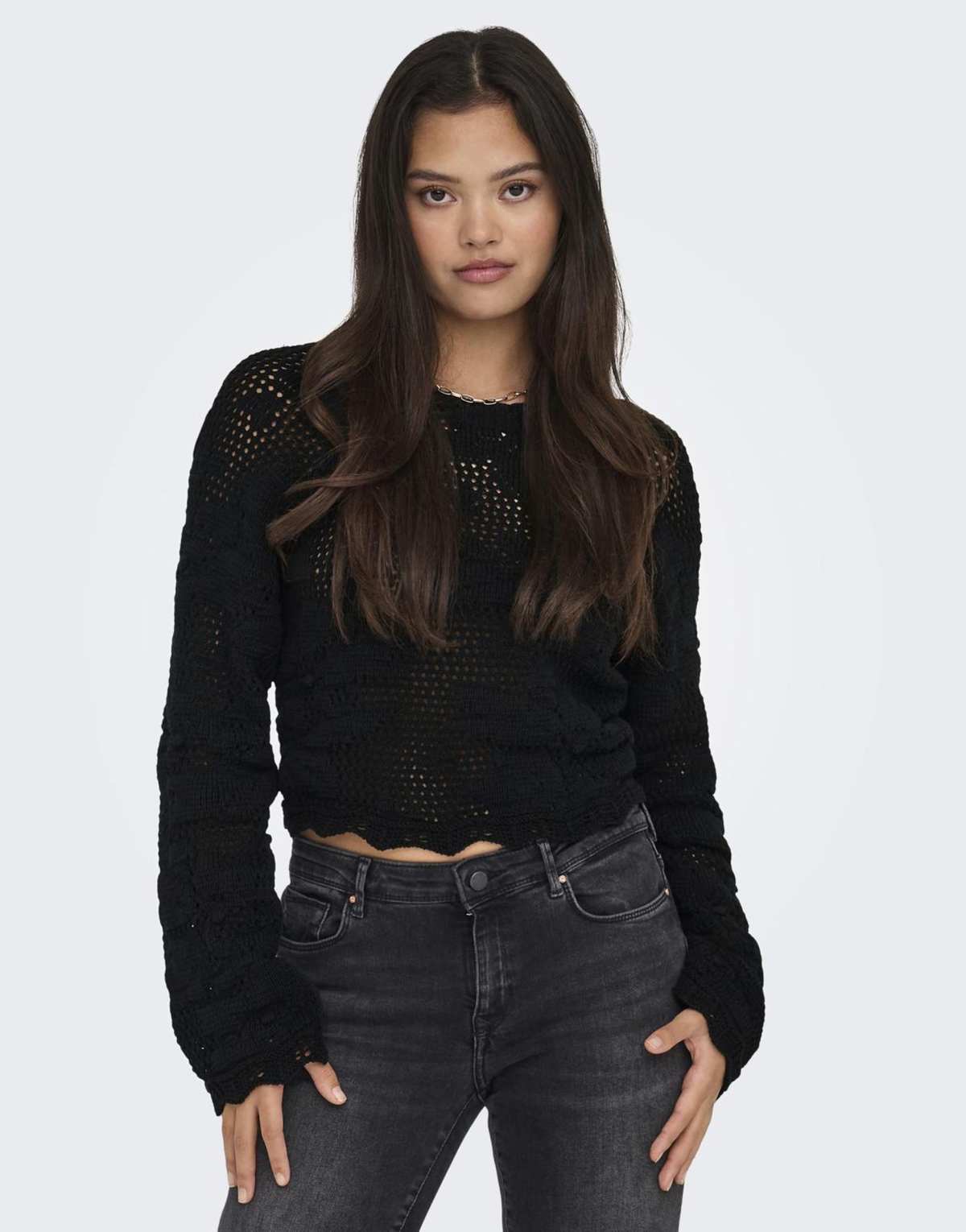 ONLY Knitted top in black
