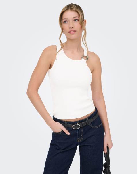 ONLY Knitted top in cloud dancer - view 1