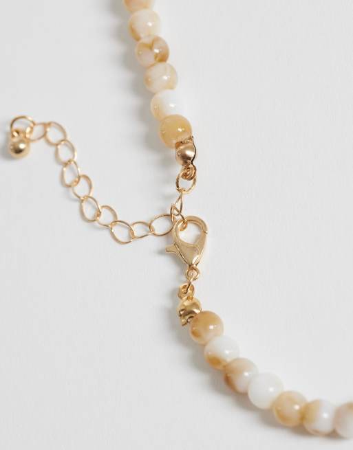 ONLY - Kralenketting in aardetinten, 3 van 4