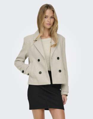 Only Damen Beige Übergangsjacke Freja 15320983 Regular Fit - Bild 4