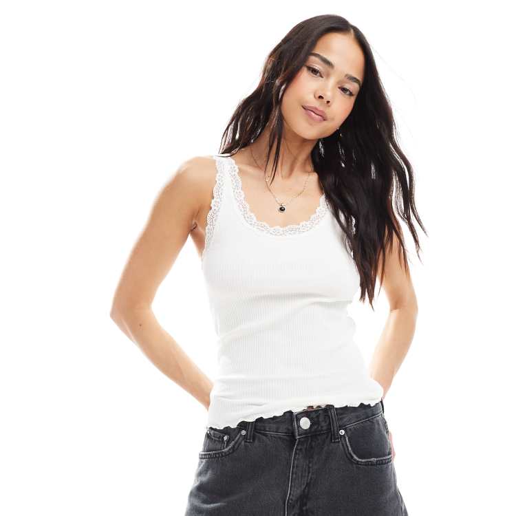 トップス WHITE ANDMARY Nini lace tank WHITE ANDMARY Nini lace tank - メルカリ