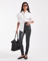 Legging Express Simili Cuir Imprimé Serpent - Taille XS, Neuf Sans étiquettes