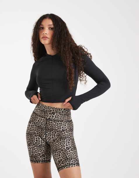ONLY legging shorts in leopard print - view 1