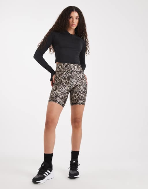 ONLY legging shorts in leopard print ASOS