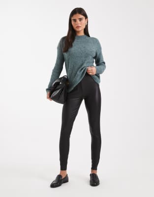 Only Donna Nero Leggings Elasticizzati A Vita Alta - Immagine 4