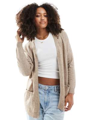 Only - Leichte Strickjacke in Beige-Neutral