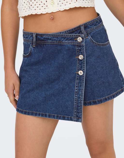 ONLY Lesly falda pantalón estándar en azul, 4 de 7