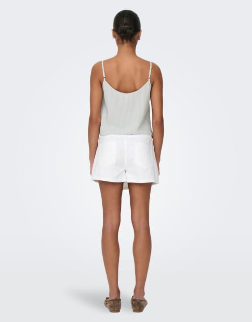 ONLY - Lesly - Regular fit skort in wit, 2 van 7