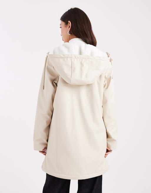 ONLY lined rain coat in cream