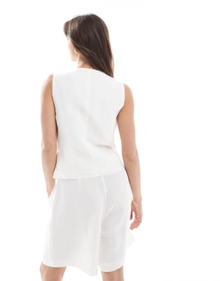 Only Linen Mix Vest