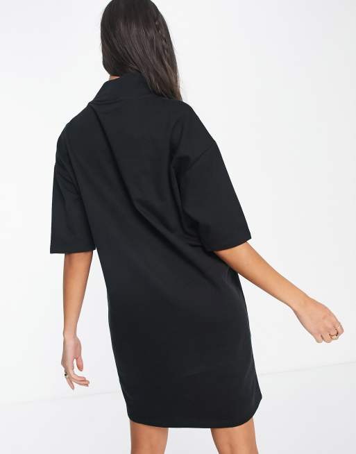 Only - Livia - Robe mi-longue à col montant - Noir, 2 de 4