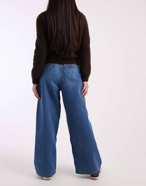 ONLY - Livy - Blå jeans med brede ben, 2 af 5