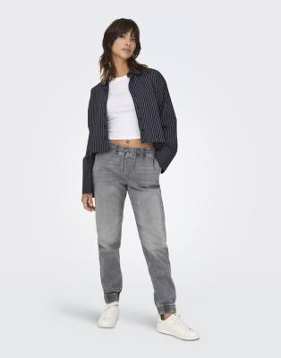 ONLY – Ljusgrå, smala jeans - view 1