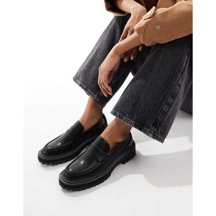 Loafer with contrasting insert, Moccasins & Loafers