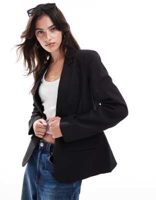 ONLY Only long sleeve blazer in black