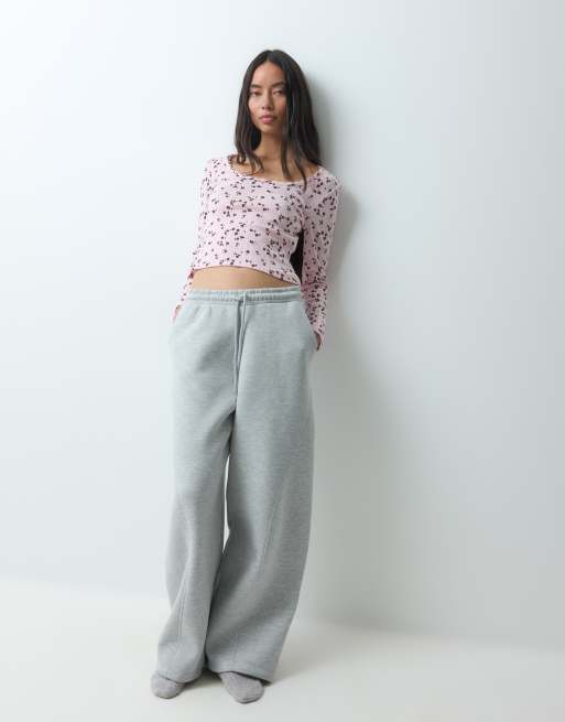 ONLY long sleeve lounge top co-ord in pink floral, 3 of 5