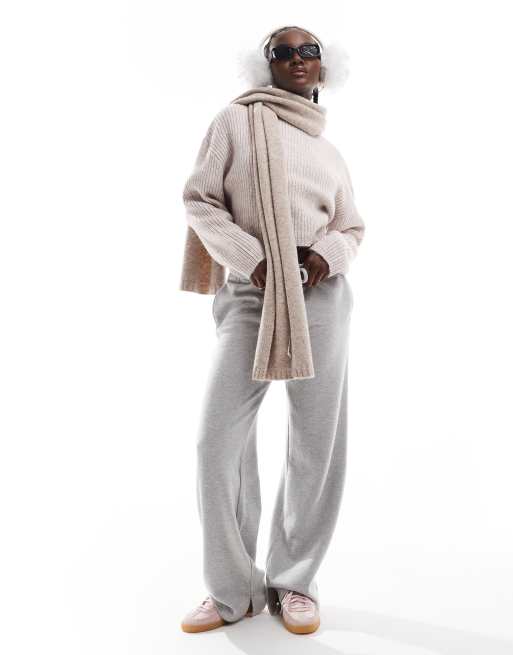 ONLY long sleeve rollneck sweater in off white 