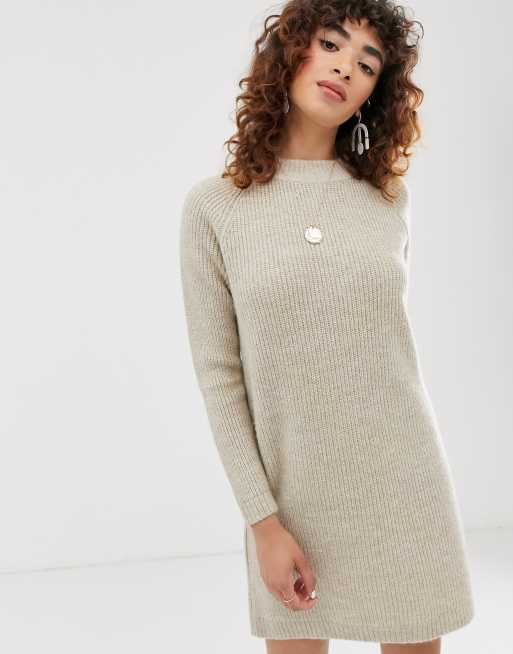 marionet scheuren Komkommer Only long sleeve sweater dress | ASOS