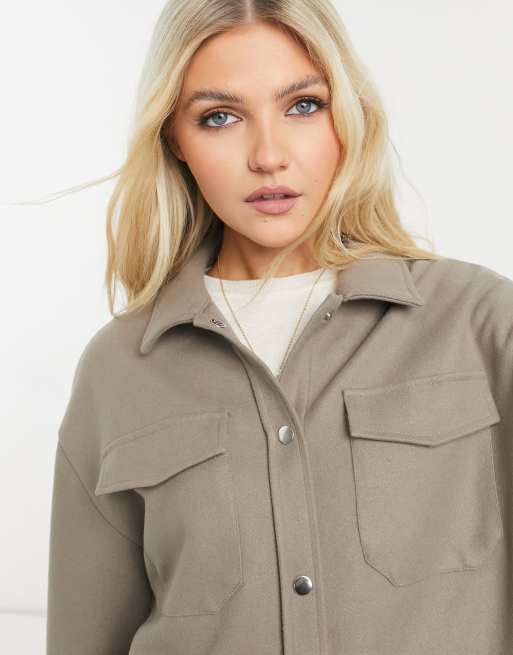 Taupe Shacket