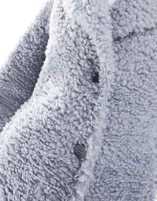 Longline teddy 2024 fleece coat