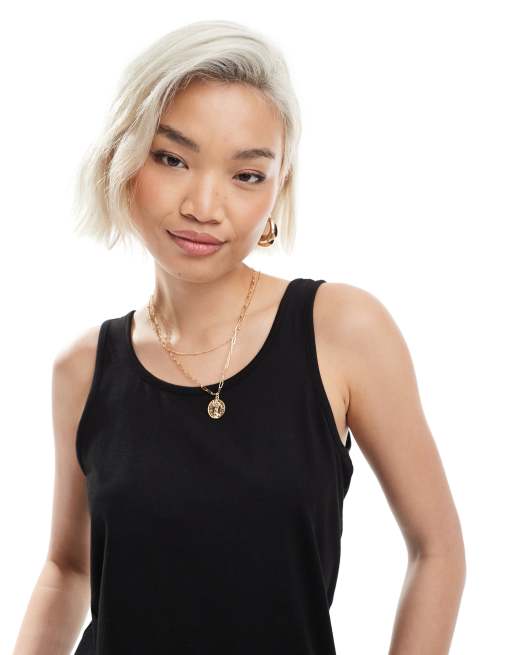 ONLY loose fit tank top in black, 4 of 4
