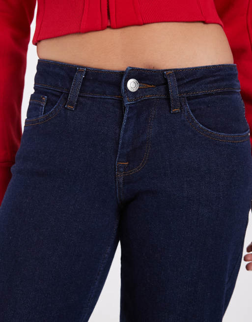 ONLY Maddie jeans baggy a vita bassa in lavaggio blu scuro, 5 di 5