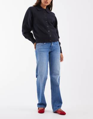 Only Maddie Low Waist Baggies Jeans In Blue