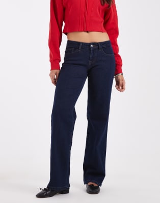 Only Maddie Low Waist Baggies Jeans In Blue