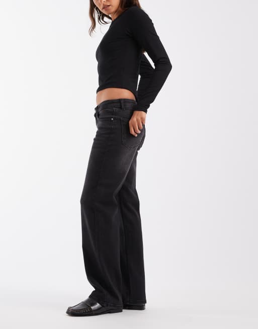ONLY Maddie low waist baggies jeans in washed black, 3 of 5