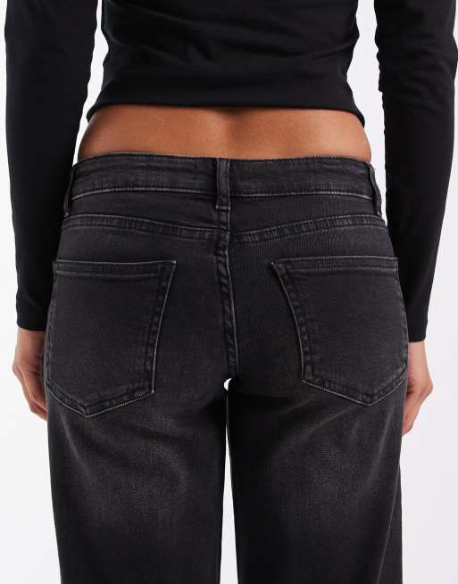 ONLY Maddie low waist baggies jeans in washed black, 4 of 5