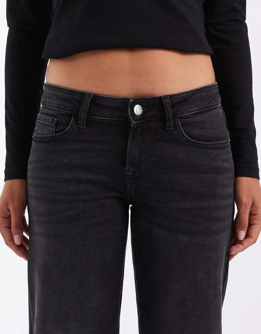 ONLY Maddie low waist baggies jeans in washed black, 5 of 5