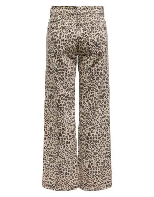 ONLY Madison Blush jeans a gamba larga a vita alta in denim nero, 7 di 7
