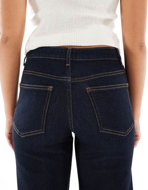 ONLY – Madison – Mörkblå jeans med vida ben och hög midja, 5 av 5