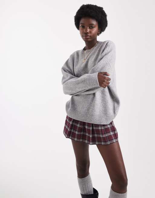 ONLY - Maglione extra largo grigio