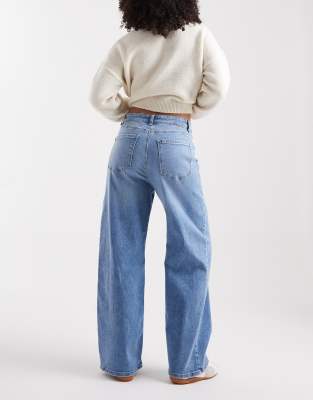Only Mai Low Waist Baggy Jeans In Blue
