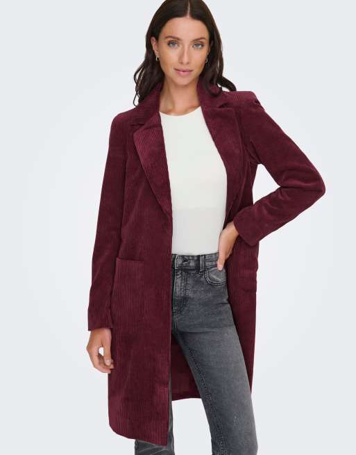 ONLY Manteau bordeaux, 4 de 7