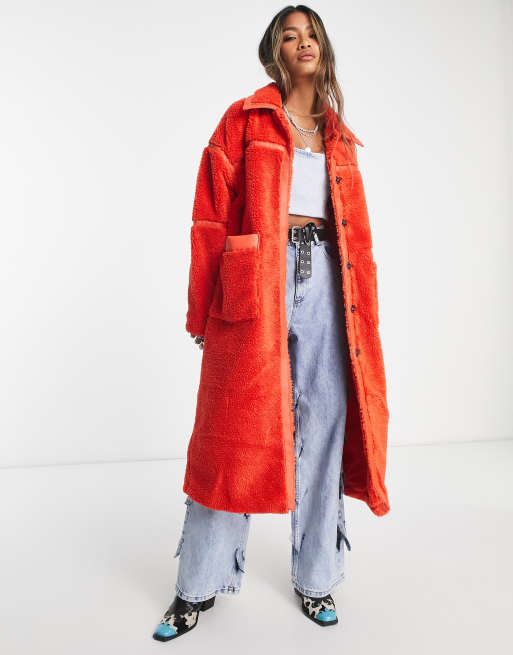 manteau only orange