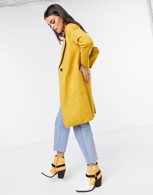 Manteau 2025 long jaune