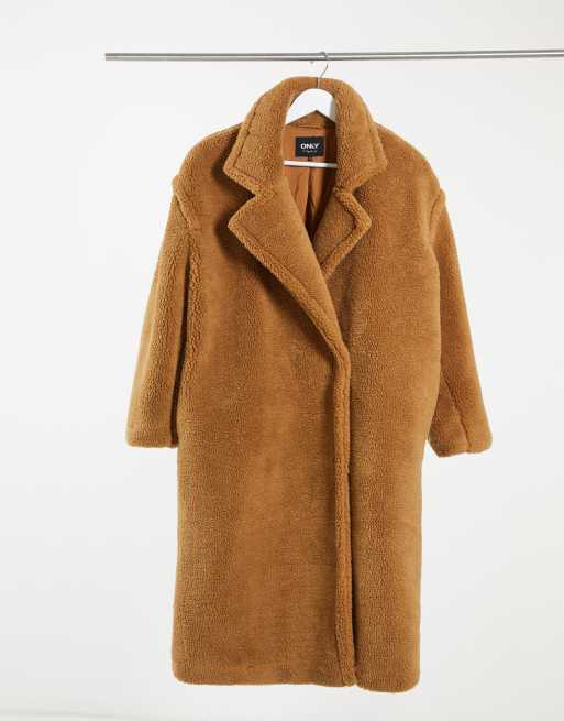 manteau teddy oversize