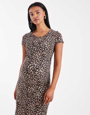 Only Maternity 2-pack Short Sleeve Dress In Black